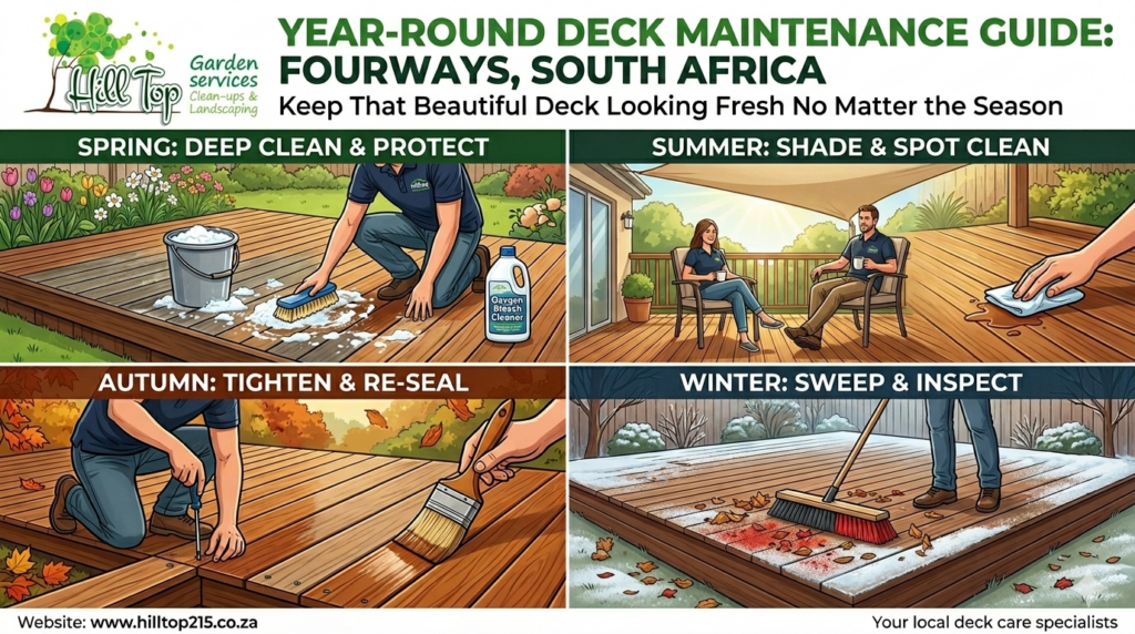 How to Maintain Wooden Decks Year-Round in Fourways: Keep That Beautiful Deck Looking Fresh No Matter the Season