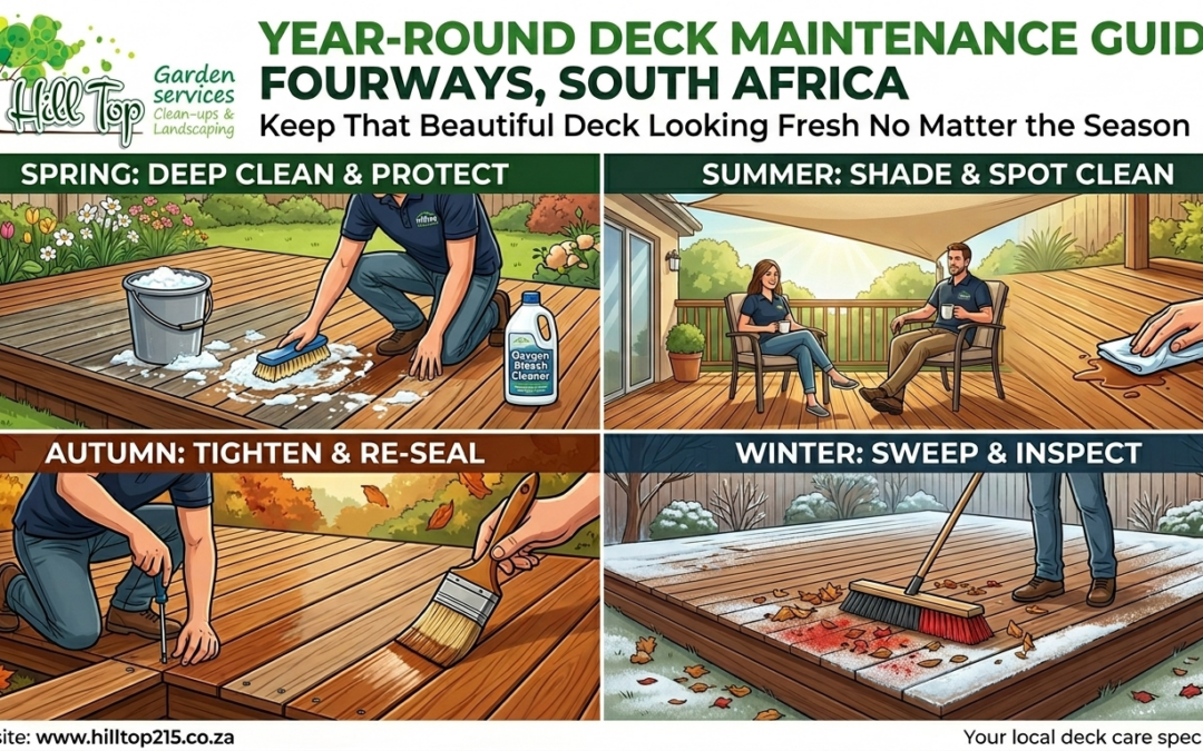 How to Maintain Wooden Decks Year-Round in Fourways: Keep That Beautiful Deck Looking Fresh No Matter the Season