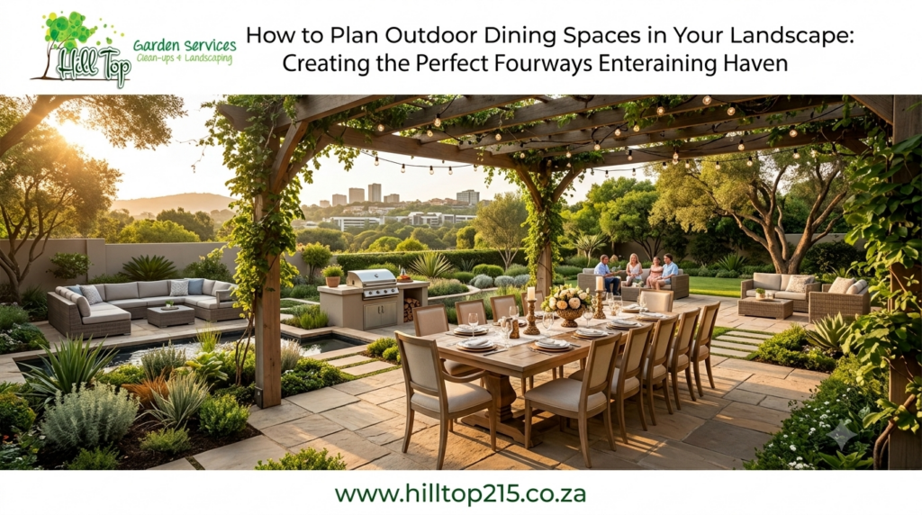 How to Plan Outdoor Dining Spaces in Your Landscape: Creating the Perfect Fourways Entertaining Haven
